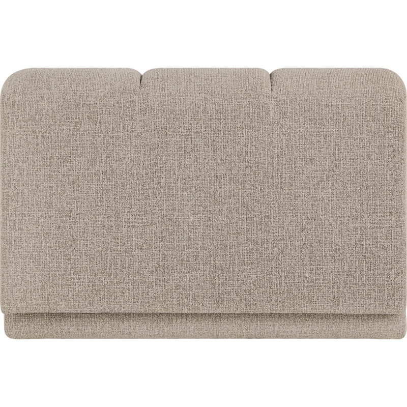 Bowery Hill Contemporary Beige Fabric Upholstered Armless Chair