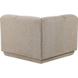 Bowery Hill Contemporary Beige Fabric Upholstered Corner Chair