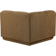 Bowery Hill Contemporary Brown Fabric Upholstered Corner Chair