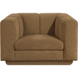 Bowery Hill Contemporary Soft Brown Fabric Upholstered Chair