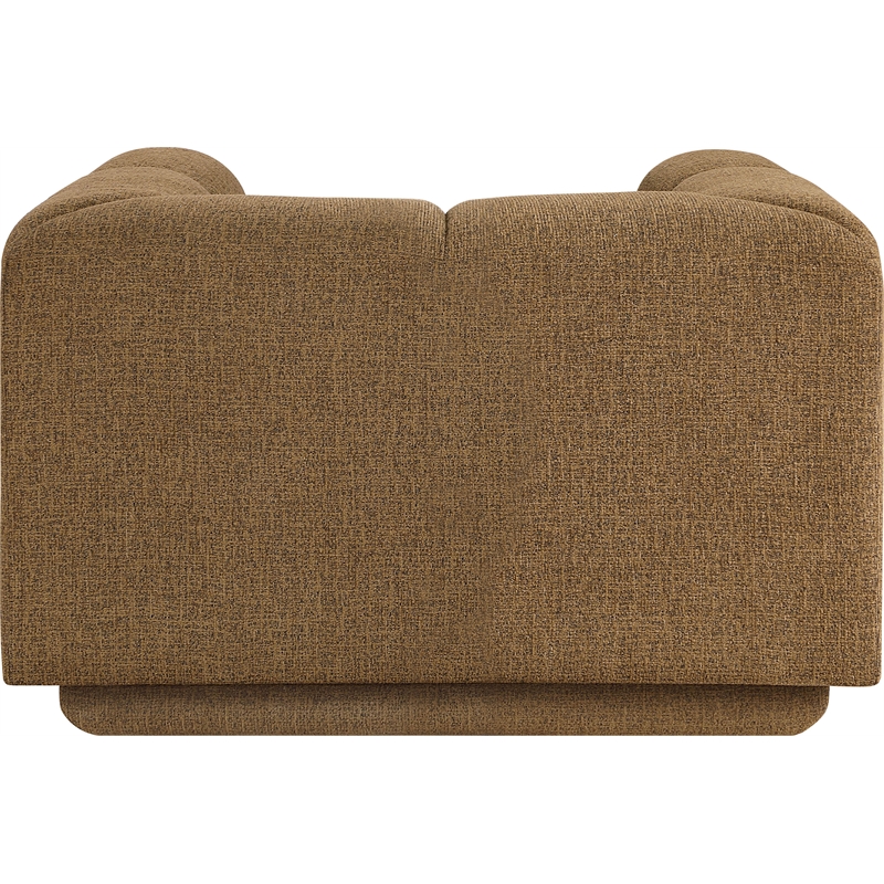 Bowery Hill Contemporary Soft Brown Fabric Upholstered Chair