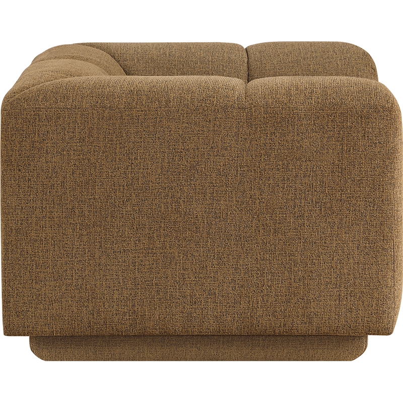 Bowery Hill Contemporary Soft Brown Fabric Upholstered Chair