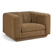 Bowery Hill Contemporary Soft Brown Fabric Upholstered Chair