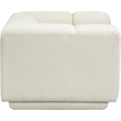 Bowery Hill Contemporary Soft Cream Fabric Upholstered Chair