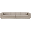 Bowery Hill Contemporary Beige Fabric Upholstered 2-Oiece Modular Sofa