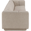 Bowery Hill Contemporary Beige Fabric Upholstered 2-Oiece Modular Sofa