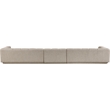 Bowery Hill Contemporary Beige Fabric Upholstered 3-Oiece Modular Sofa