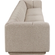 Bowery Hill Contemporary Beige Fabric Upholstered 3-Oiece Modular Sofa