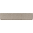 Bowery Hill Contemporary Beige Fabric Upholstered 3-Oiece Modular Sofa