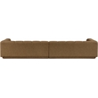 Bowery Hill Contemporary Brown Fabric Upholstered 2-Oiece Modular Sofa