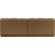 Bowery Hill Contemporary Brown Fabric Upholstered 2-Oiece Modular Sofa