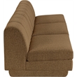 Bowery Hill Contemporary Brown Fabric Upholstered 3-Oiece Modular Sofa