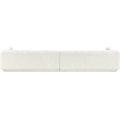 Bowery Hill Contemporary Cream Fabric Upholstered 2-Oiece Modular Sofa