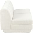 Bowery Hill Contemporary Cream Fabric Upholstered 2-Oiece Modular Sofa