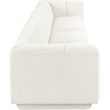 Bowery Hill Contemporary Cream Fabric Upholstered 3-Oiece Modular Sofa