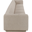Bowery Hill Contemporary Beige Fabric Upholstered 4-Oiece Modular Sofa