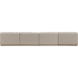 Bowery Hill Contemporary Beige Fabric Upholstered 4-Oiece Modular Sofa