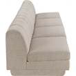 Bowery Hill Contemporary Beige Fabric Upholstered 4-Oiece Modular Sofa