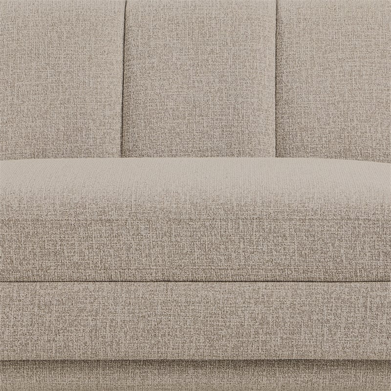 Bowery Hill Contemporary Beige Fabric Upholstered 5-Oiece Modular Sofa