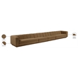 Bowery Hill Contemporary Brown Fabric Upholstered 4-Oiece Modular Sofa
