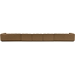 Bowery Hill Contemporary Brown Fabric Upholstered 5-Oiece Modular Sofa