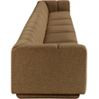 Bowery Hill Contemporary Brown Fabric Upholstered 5-Oiece Modular Sofa