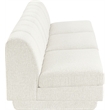 Bowery Hill Contemporary Cream Fabric Upholstered 3-Oiece Modular Sofa