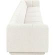 Bowery Hill Contemporary Cream Fabric Upholstered 4-Oiece Modular Sofa
