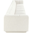 Bowery Hill Contemporary Cream Fabric Upholstered 5-Oiece Modular Sofa