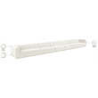 Bowery Hill Contemporary Cream Fabric Upholstered 5-Oiece Modular Sofa