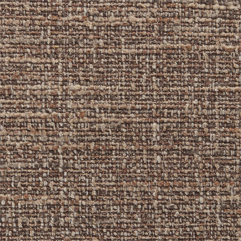 Bowery Hill Contemporary Brown Linen Textured Fabric Upholstered Accent Chair