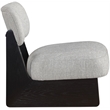 Bowery Hill Contemporary Grey Linen Textured Fabric Upholstered Accent Chair