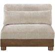 Bowery Hill Contemporary Taupe Chenille Fabric Upholstered Modular Armless Chair