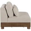 Bowery Hill Contemporary Taupe Chenille Fabric Upholstered Modular Armless Chair