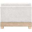 Bowery Hill Contemporary Cream Chenille Fabric Upholstered Modular Armless Chair