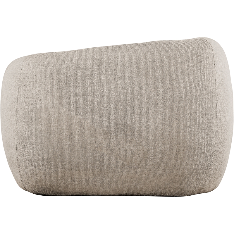 Bowery Hill Contemporary Soft Beige Fabric Upholstered Chair
