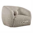 Bowery Hill Contemporary Soft Beige Fabric Upholstered Chair