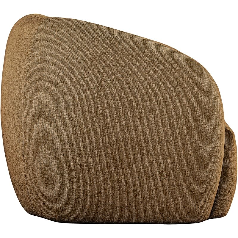 Bowery Hill Contemporary Soft Brown Fabric Upholstered Chair