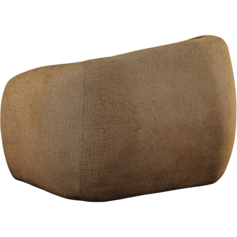 Bowery Hill Contemporary Soft Brown Fabric Upholstered Chair