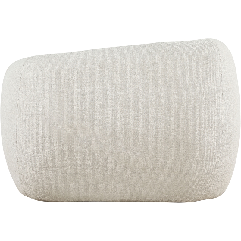 Bowery Hill Contemporary Soft Cream Fabric Upholstered Chair