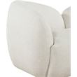 Bowery Hill Contemporary Soft Cream Fabric Upholstered Chair