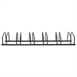 Bowery Hill Contemporary 6 Bikes Black Steel Bike Rack in Black