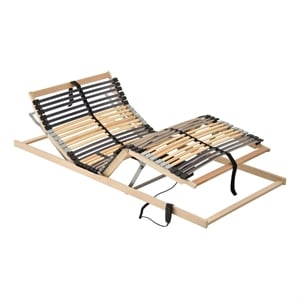 Bowery Hill 35.4&quot x 78.7&quot Adjustable Bed Base in Black and Beight