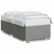 Bowery Hill Contemporary Twin XL Engineered Wood Bed Frame in Light Grey