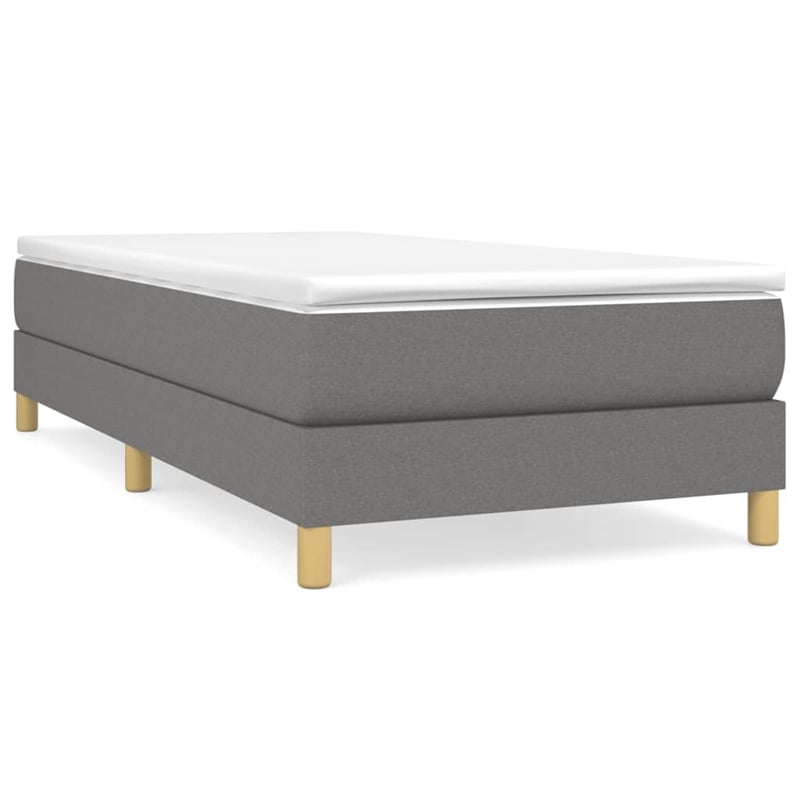 Bowery Hill Contemporary Engineered Wood Twin XL Bed Frame in Dark Gray