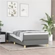 Bowery Hill Contemporary Engineered Wood Twin XL Bed Frame in Dark Gray