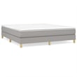 Bowery Hill Contemporary King Engineered Wood Bed Frame in Light Gray