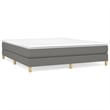 Bowery Hill Contemporary King Engineered Wood Bed Frame in Dark Gray