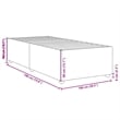 Bowery Hill Contemporary Engineered Wood Twin Bed Frame in Dark Gray