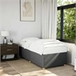 Bowery Hill Contemporary Engineered Wood Twin Bed Frame in Dark Gray
